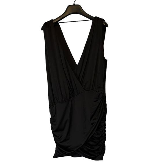 Michael Costello x Revolve Mina Ruched Plunging Neckline Sleeveless Mini Dress S - Picture 3 of 11